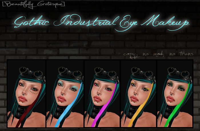 [Beautifully Grotesque] Gothic Industrial Eye Makeup