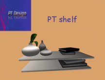 PT shelf modern with deco