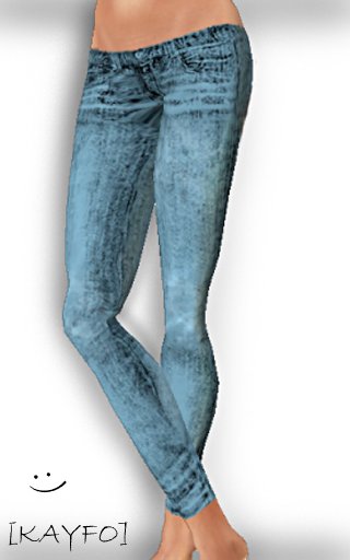 [KAYFO] Skinny Jeans- Pale Blue
