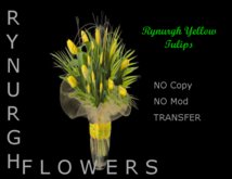 RYNURGH Yellow Tulips Bouquet
