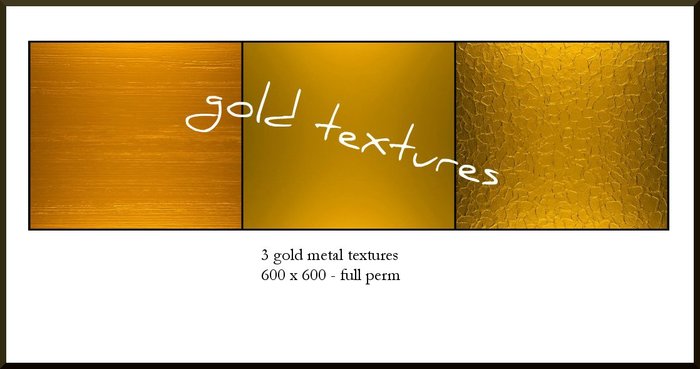 gold metal textures