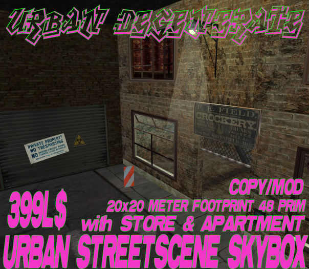 URBAN STREET SCENE SKYBOX