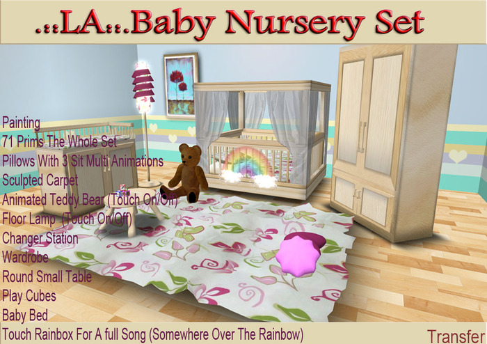 .::LA::.Baby Nursery Set / With Full Song & Animated Teddy