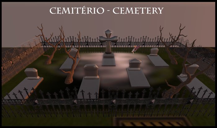 Cemiterio 21 prims, 30x16 - La Creativite