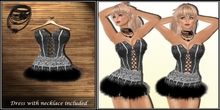 KL *aB  PRC0010 GISELE-CASUAL DRESS- GOTHIC DRESS- SEXY DRESS- WOMEN`S DRESSES- DRESS- NECKLAC