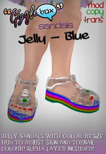 -G[b]R- Jelly Sandals ~Blue