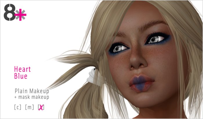 8+ //  Makeup - Blue Heart
