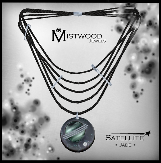 [Mistwood Jewels] Satellite Unisex Necklace - Jade