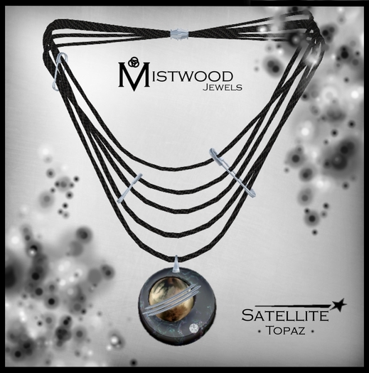 [Mistwood Jewels] Satellite Unisex Necklace - Topaz