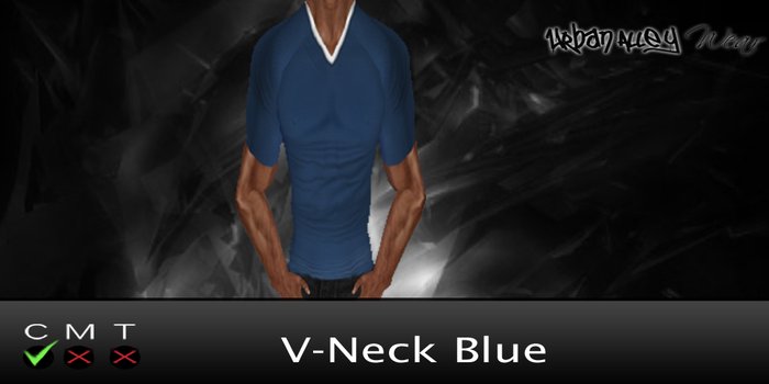 .:UAD:. Blue V-Neck
