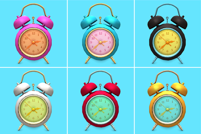 [AMH] Vintage Alarm Clock - all colors