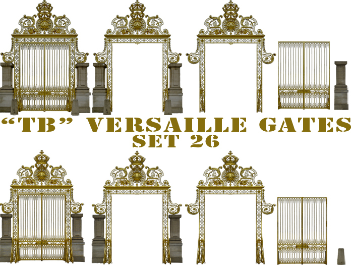 Twice Baked 19 Versaille gate textures with great 3D effect set 26