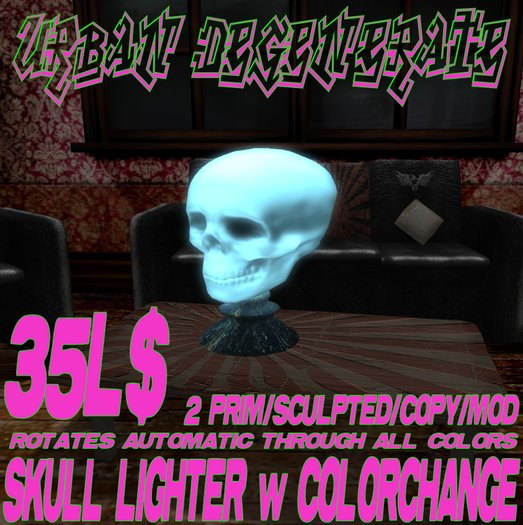 SKULL LIGHTER COLORCHANGE