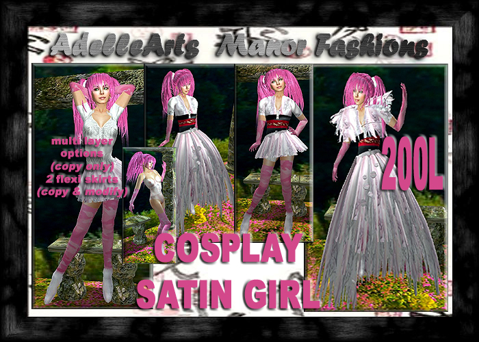 AdelleArts Cosplay Satin Girl Outfit