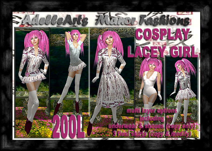 AdelleArts Cosplay Lacey Girl Outfit
