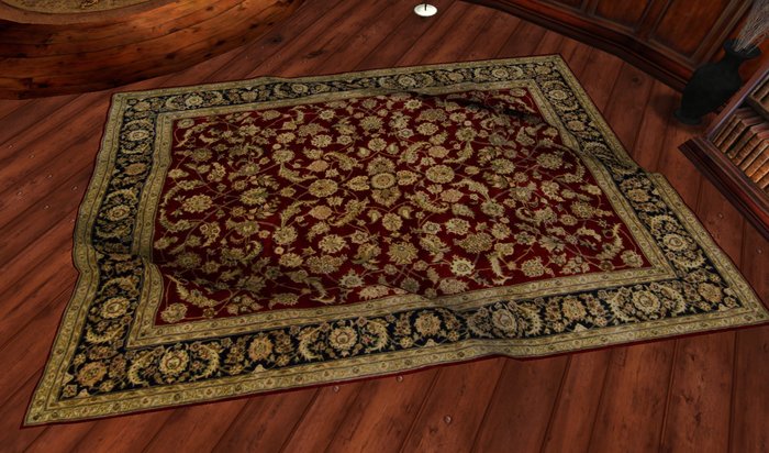 *MLT* Red shadowed rug (boxed)