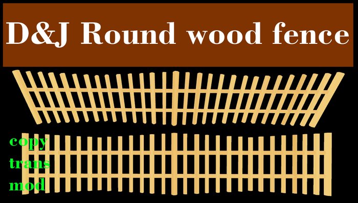 D&J Round wood fence (boxed)