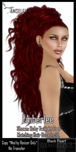 *~*Damselfly*~*Emberlee Black Pearl