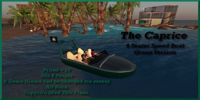 THE CAPRICE SPEED BOAT
