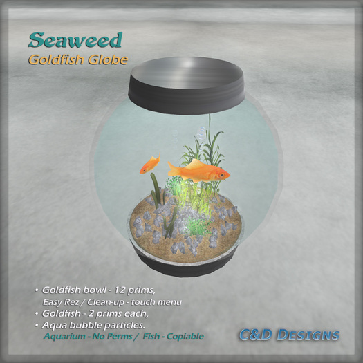 FISH: "Seaweed" - Goldfish Globe