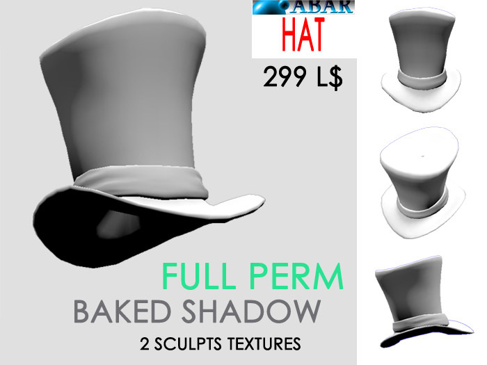 ABAR - CAP005 HAT FULL PERM - sculpt -  BAKED SHADOWS