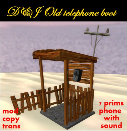 D&J Old telephone boot brown (boxed)