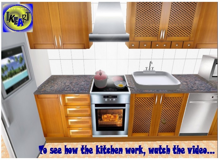 Wood kitchen, Model Canework , boxed.