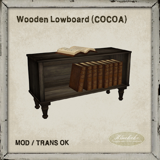 Kinokoko - Wooden Lowboard(COCOA)