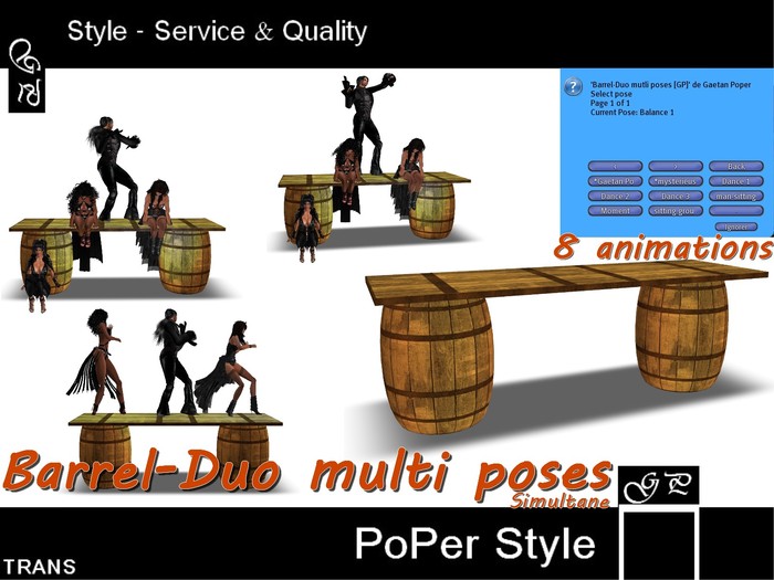 Barrel-Duo mutli poses [GP]