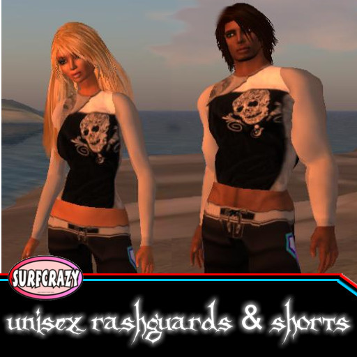 Surfer Rashguard & Shorts outfit Unisex