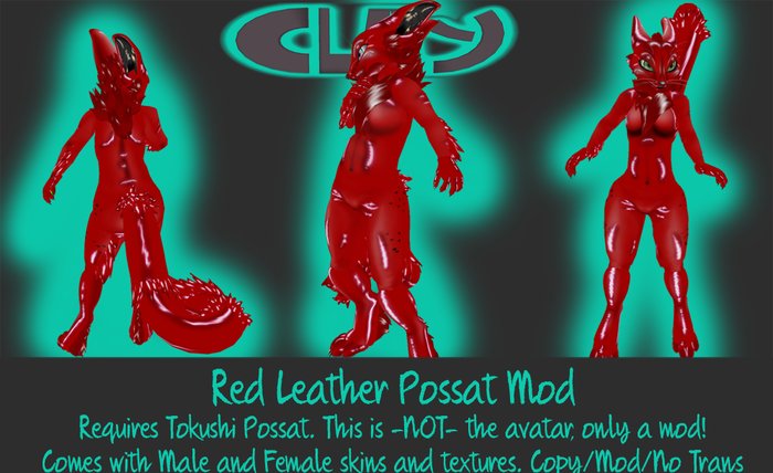 -CLAY- Red Leather Possat