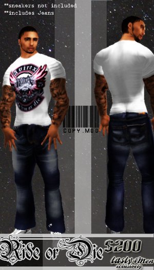 TE{{Ride Free or Die Tee&Jean}}