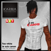 Karma - T-Shirt White White JE SUIS CANON (I m a Bombshell)