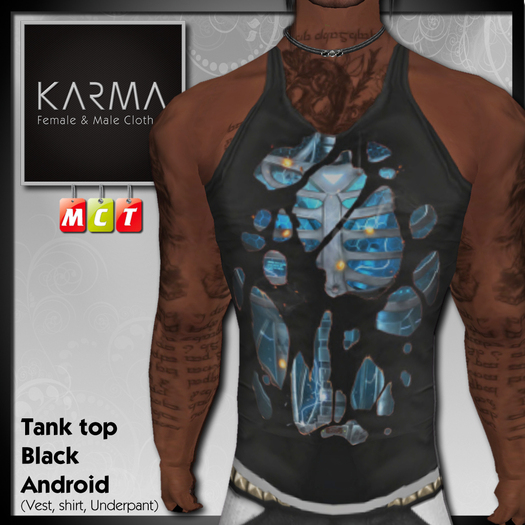 Karma - Tank Top Black Cyborg