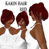 KL KARIN HAIR RED * DEMO*- AVATAR ACCESSORIES- WOMEN`S FLEXI HAIR- CASUAL- HAIR DEMO