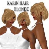 KL KARIN HAIR BLONDE * DEMO*- AVATAR ACCESSORIES- WOMEN`S FLEXI HAIR- CASUAL- DEMO