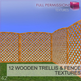 Full Perm 12 Wooden Fence and Trellis Textures 42