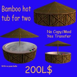 Bamboo Hot Tub (No Poses)