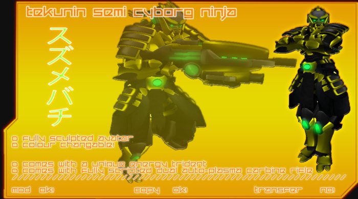 Tekunin Semi (Cicada) Cyborg Ninja Pack 1.0