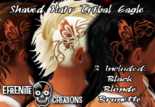 Shaved Hair Tribal Eagle