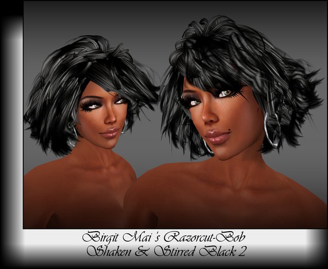 Birgit Mai's Razorcut bob-shaken & stirred black 2 (BOXED)