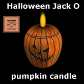 Halloween Jack O pumpkin candle (mod/copy)