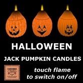 Halloween Jack pumpkin candles 