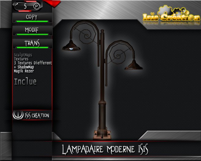 Lampadaire Moderne Isis Full Perm