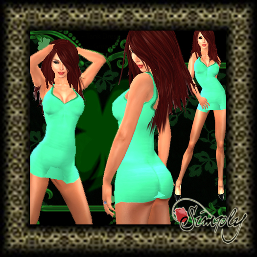 ~Simply~ Tank Top Halter Mini Dress Green