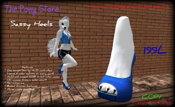 The Pony Store - Sassy Heels BOXED