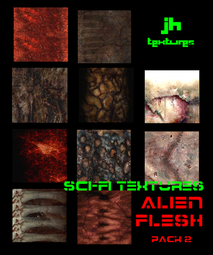 JH Textures - Alien Flesh pack 2