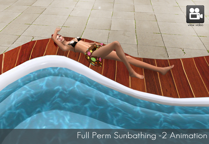 Full Perm sunbathing animation v.2 for hottubs, pools and beach