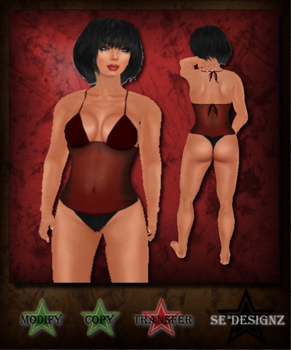 [SE*Designz] Sheer Bodysuit