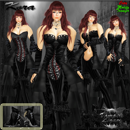 Vampire Legacy - Kora,vampire,dark,goth,biker,steampunk.